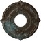 Ekena Millwork Attica Ceiling Medallion (Fits Canopies up to 3 1/2"), 12 3/4"OD x 4"ID x 1/2"P, Bronze Blue Patina CM12ATBBS - alternate 1
